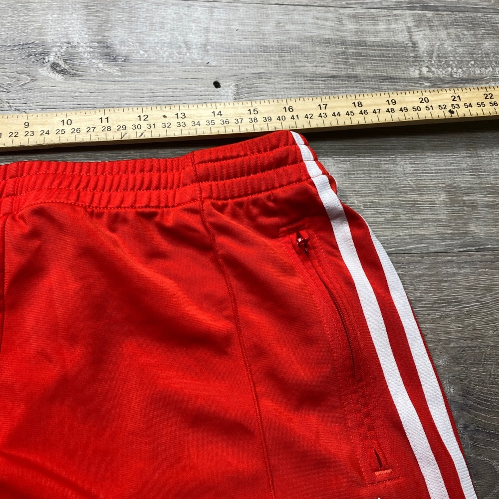 Adidas Track Pants Womens L Red 3-Stripe Trefoil Originals Athletic Loungewear - Picture 7 of 9
